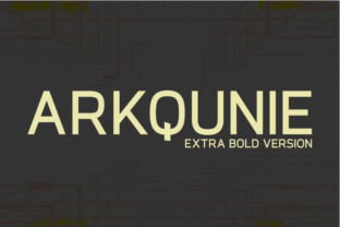 Arkqunie Extra Bold Font for Business