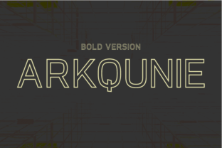 Arkqunie Outline Bold: A Versatile Sans Serif