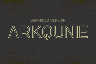 Arkqunie Outline Semi-Bold Font