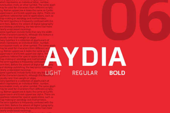 Aydia: A Bold Sans Serif for Creative Campaigns