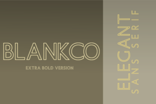 Blankco Outline Extra Bold Font