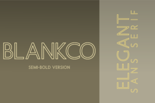 Blankco Outline Semi-Bold: A Modern Sans Serif