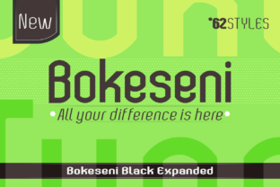 Bokeseni Black Expanded Font