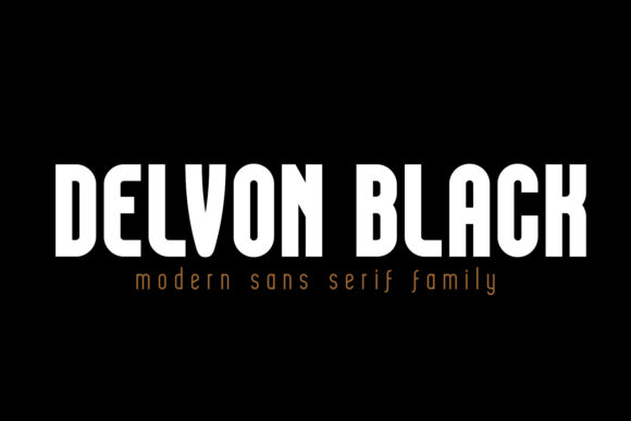 Delvon Black Font for Editorial Design