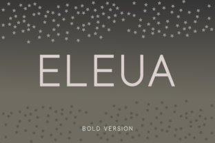 Eleua Bold: A Clean Font for Editorial Design