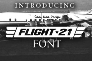 Flight 21: Bold Aviation-Inspired Font