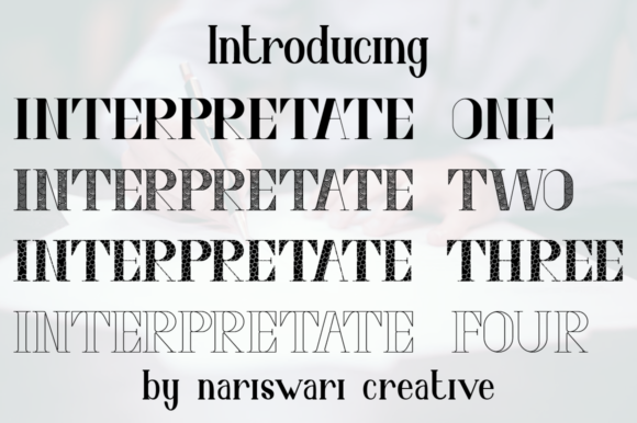 Interpretate: A Bold Serif Font for Crafters