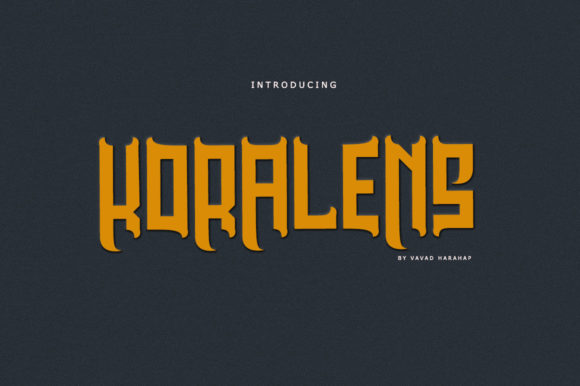 Koralens: A Bold Font for Business Branding