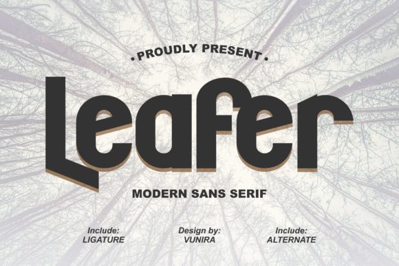 Leafer: A Bold Sans Serif for Business