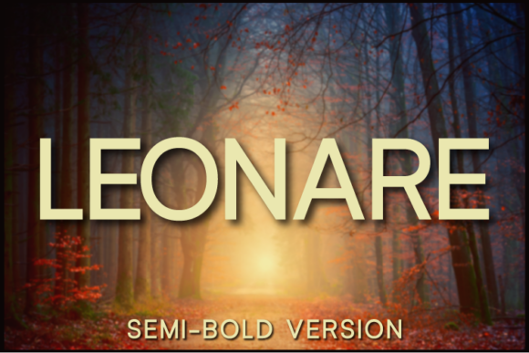 Leonare Semi-Bold: A Font for Business Clarity