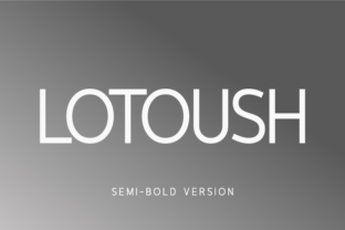 Lotoush Semi-Bold: A Smooth Sans Serif for Modern Design