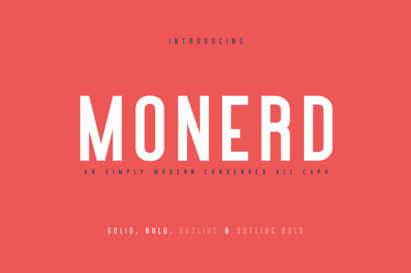 Monerd: A Bold Sans Serif for Creative Projects