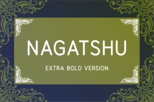 Nagatshu Extra Bold Font