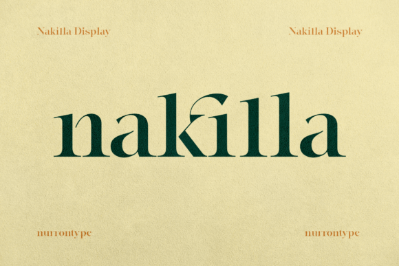 Nakilla: A Bold Serif Font for Creative Makers