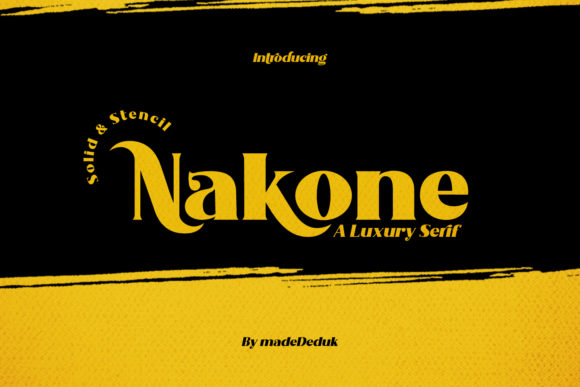 Nakone: A Bold Serif Font for Business
