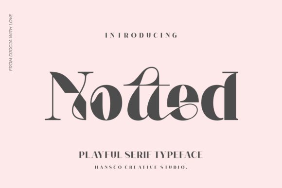 Notted: A Bold Serif for Creative Projects