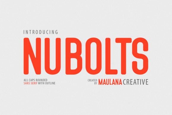 Nubolts: A Bold Font for Creative Makers