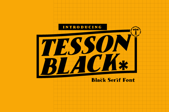 Tesson Black: A Bold Serif for Creative Projects