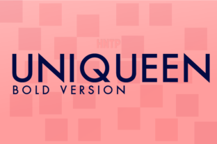 Uniqueen Bold: A Modern Sans Serif for Web Design