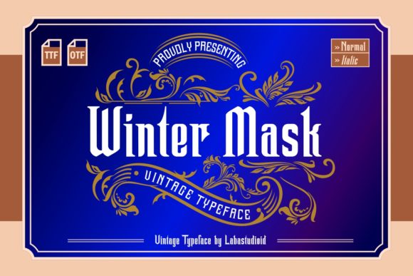 Winter Mask: A Bold Blackletter Font